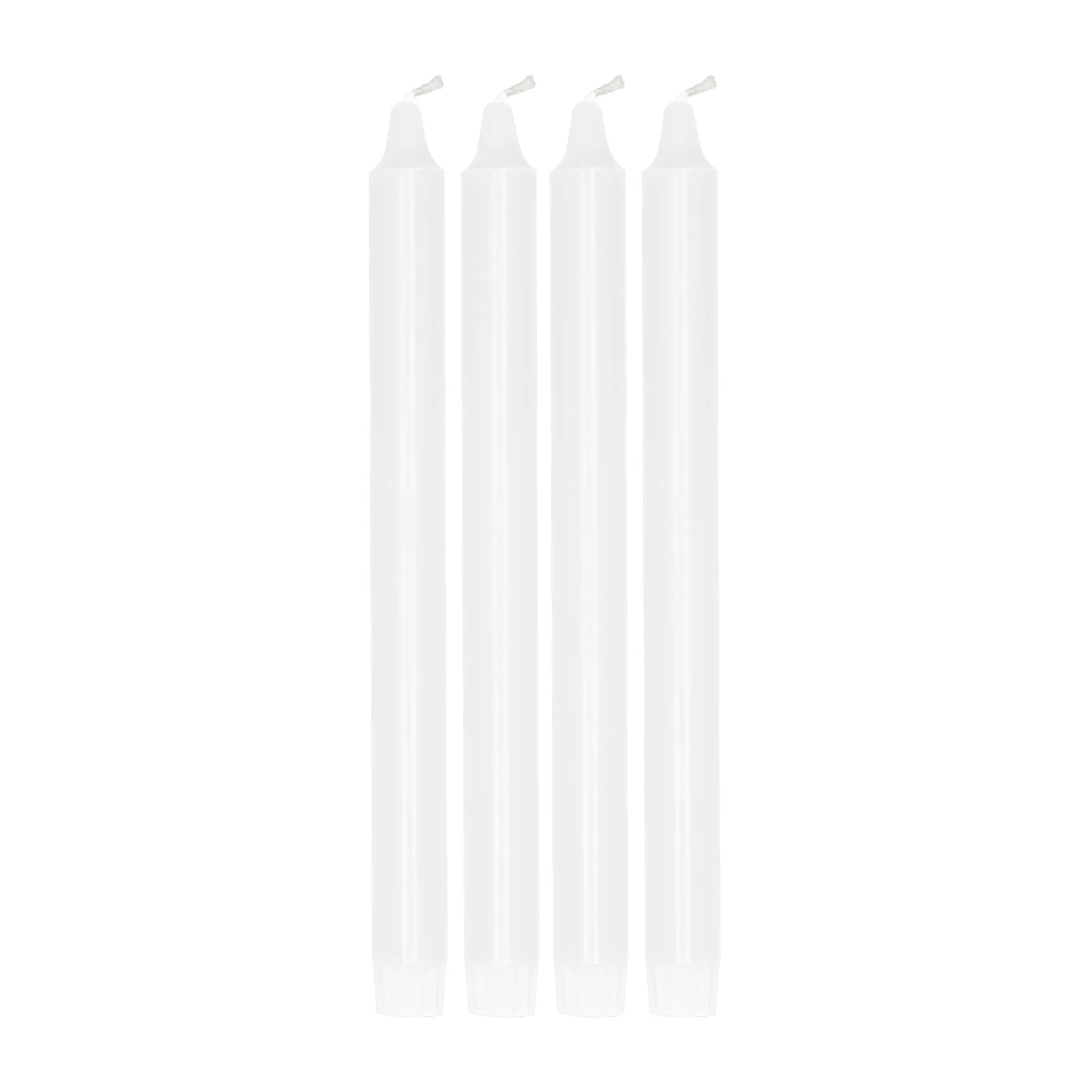 Ambiance 锥形蜡烛4件装27cm, 白色 Scandi Essentials