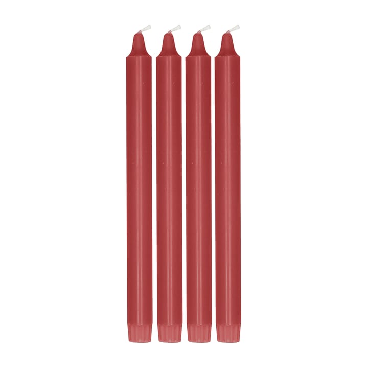 Ambiance tapered candle 4 pack 27 cm - Dark 红色 - Scandi Essentials