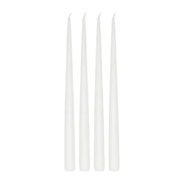 Atmosphere 长蜡烛4件装32cm - 白色 - Scandi Essentials