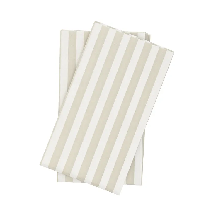 Bold Stripe粗条纹图案纸质餐巾纸 - 白米色_15件装_33x40cm - Scandi Essentials