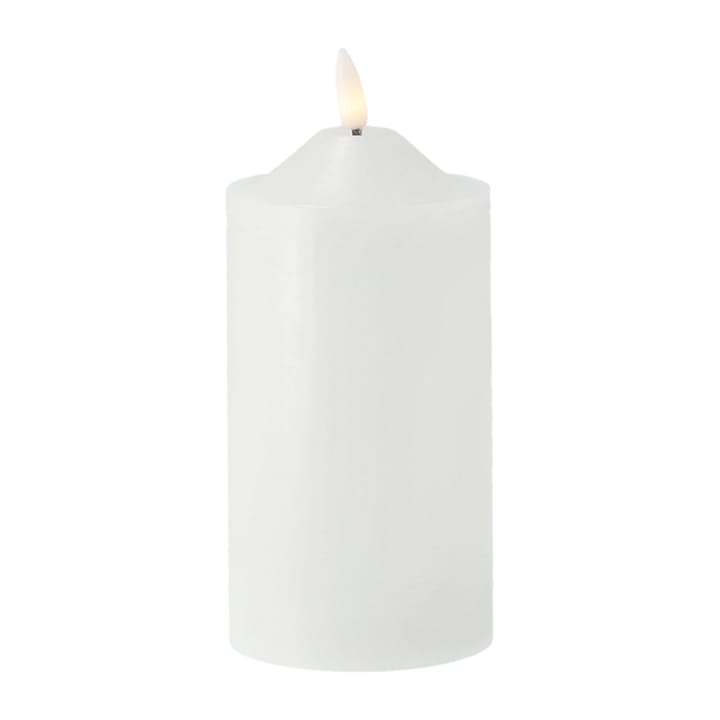 Bright block candle LED 17 cm - 白色 - Scandi Essentials