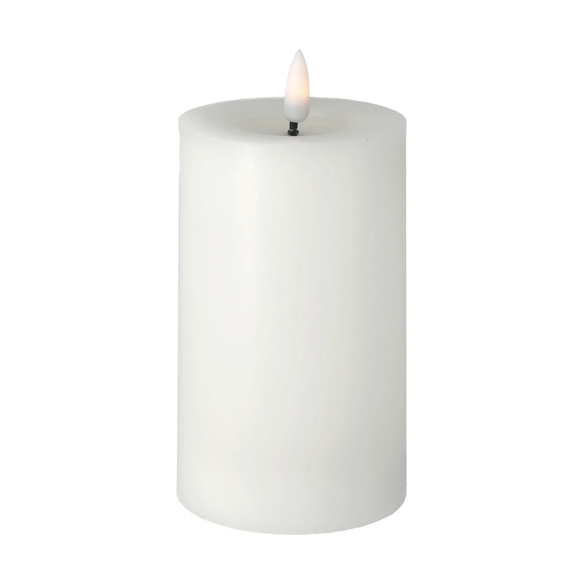 Bright Melt block candle 15 cm, 白色 Scandi Essentials