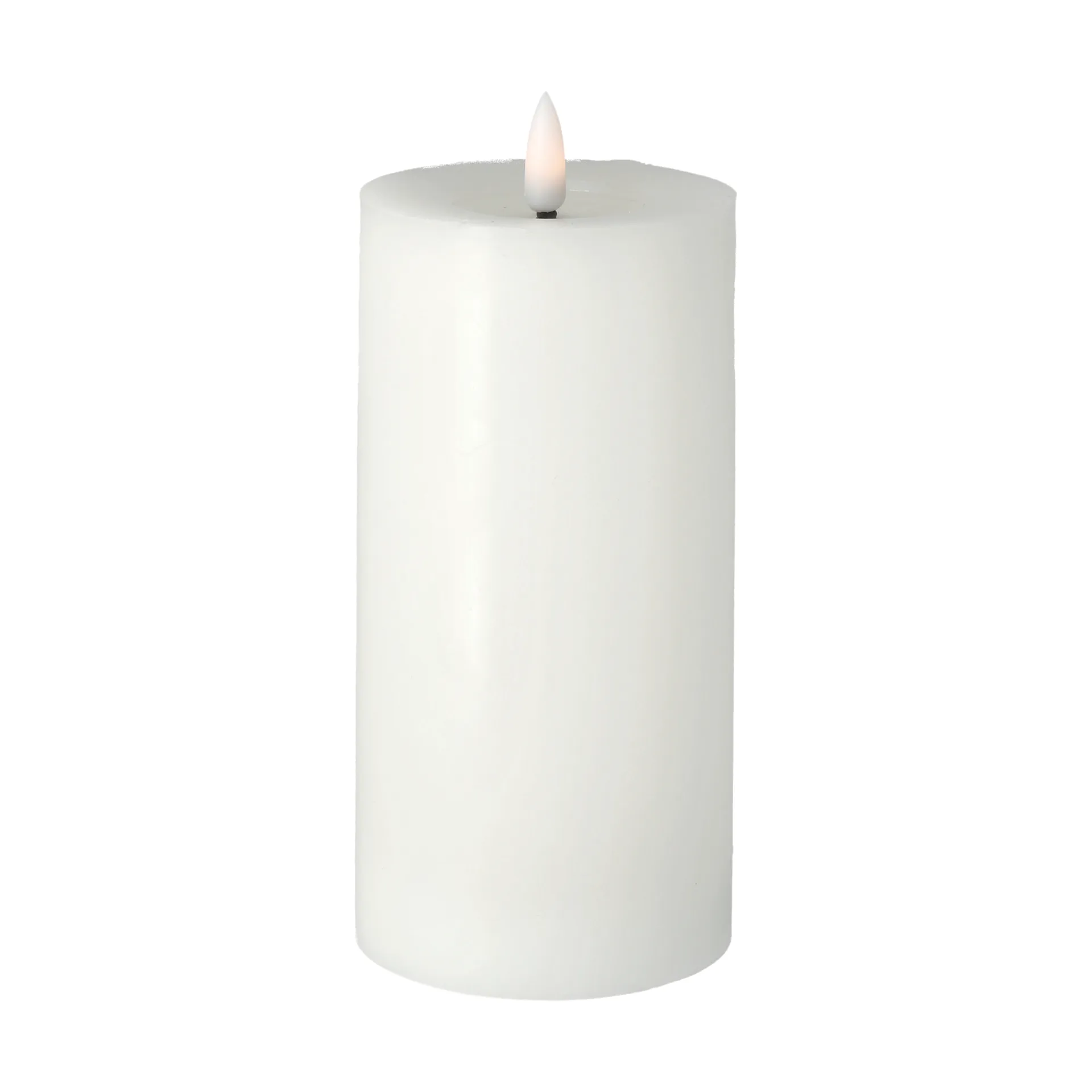 Bright Melt block candle 17,5 cm, 白色 Scandi Essentials