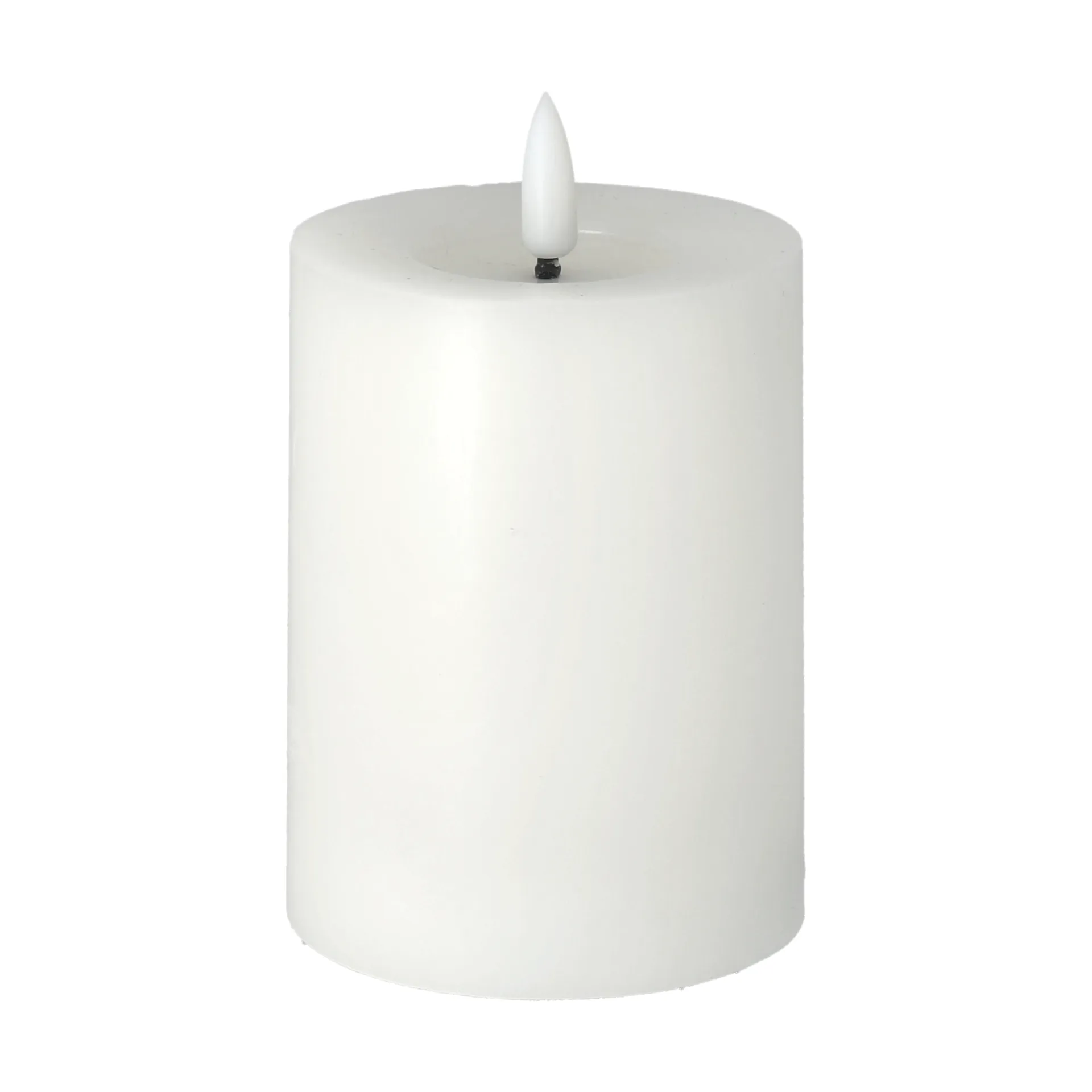 Bright Melt block candle LED 12,5 cm, 白色 Scandi Essentials