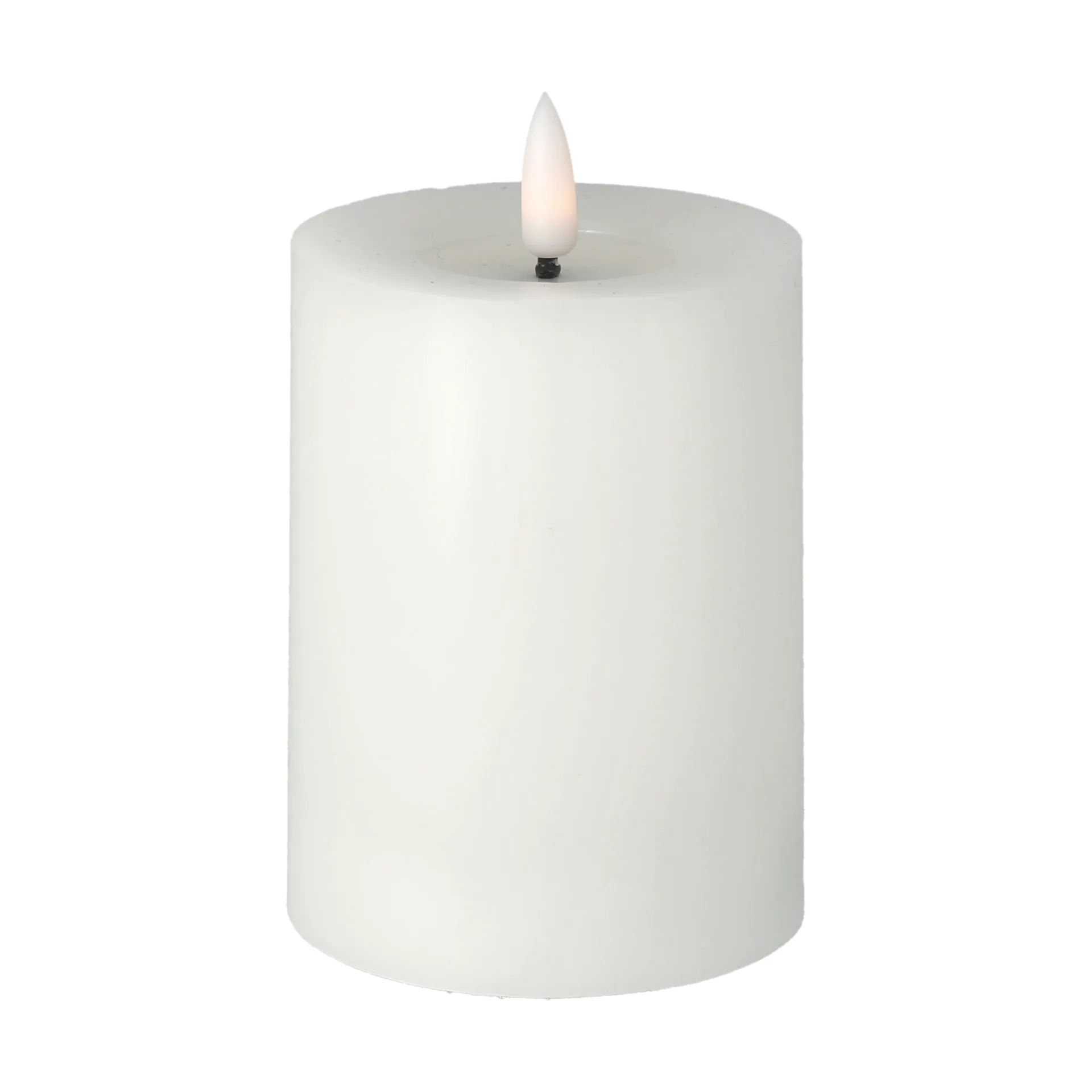 Bright Melt block candle LED 12,5 cm, 白色 Scandi Essentials