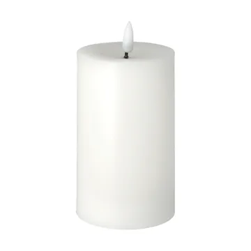 Bright Melt方块蜡烛15cm - 白色 - Scandi Essentials
