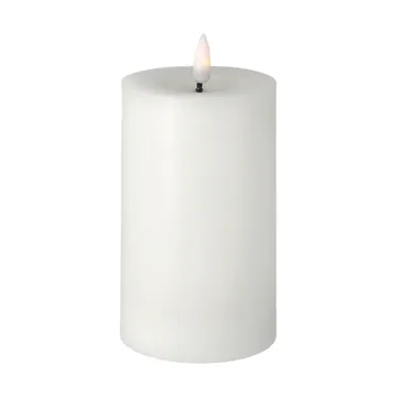 Bright Melt方块蜡烛15cm - 白色 - Scandi Essentials