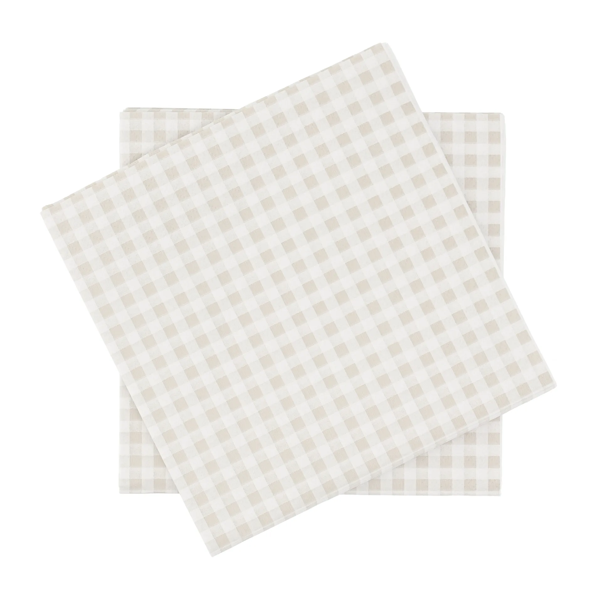 Fine grid格纹图案纸质餐巾纸, 白米色_20件装_33x33cm Scandi Essentials