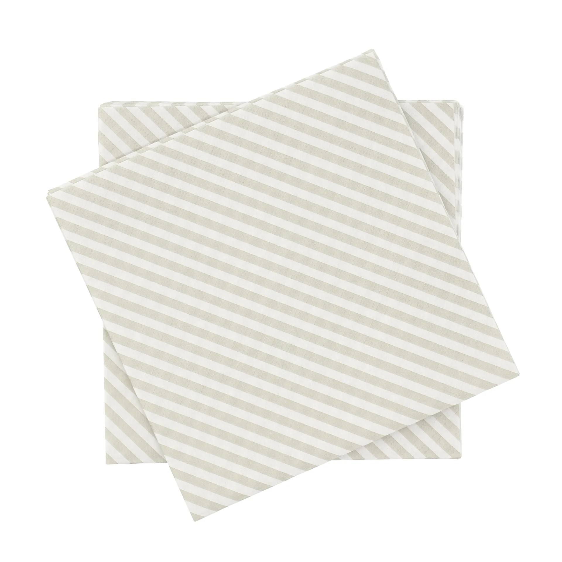 Fine stripe条纹图案纸质餐巾纸, 白米色_20件装_33x33cm Scandi Essentials