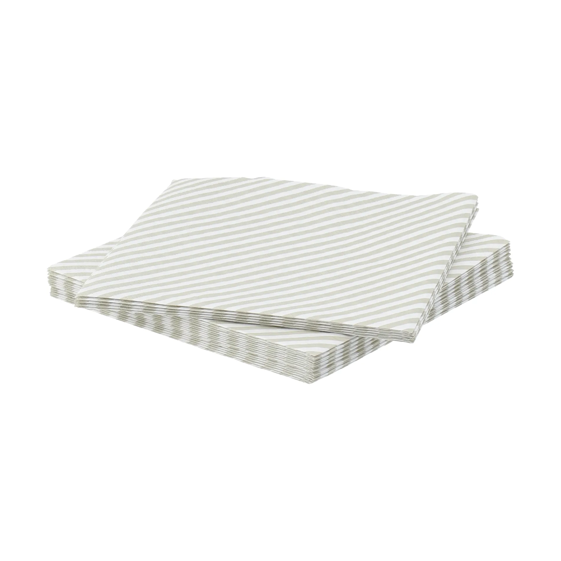 Fine stripe条纹图案纸质餐巾纸, 白米色_20件装_33x33cm Scandi Essentials