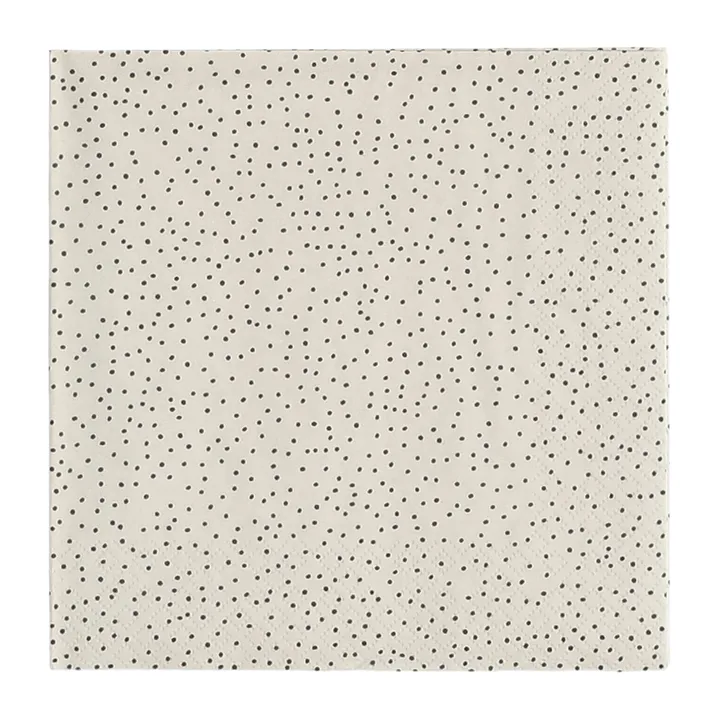 Grain 餐巾 33x33cm 20张 - 沙色_黑色 - Scandi Essentials