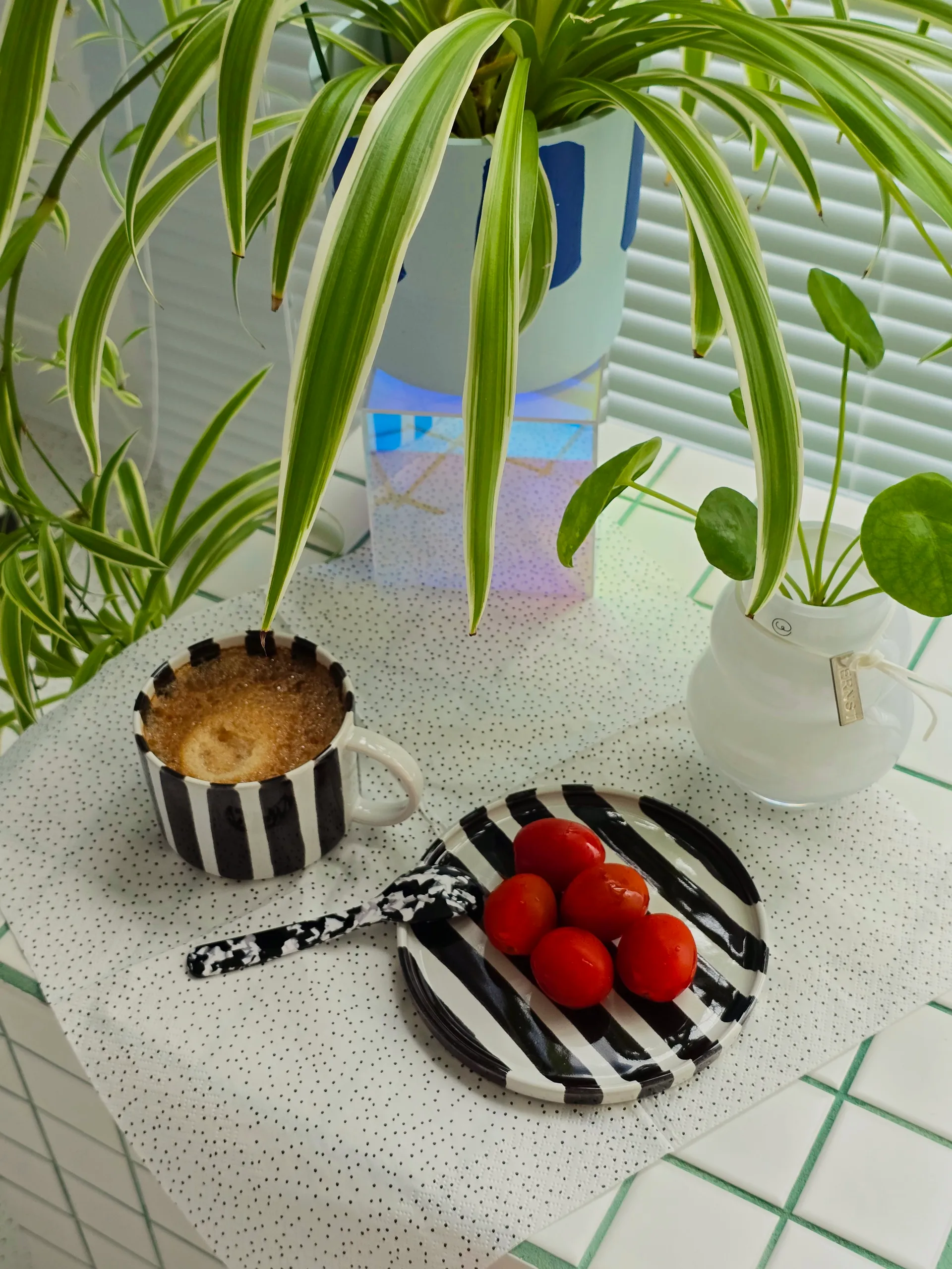 Grain 餐巾 33x33cm 20张, 白色_黑色 Scandi Essentials