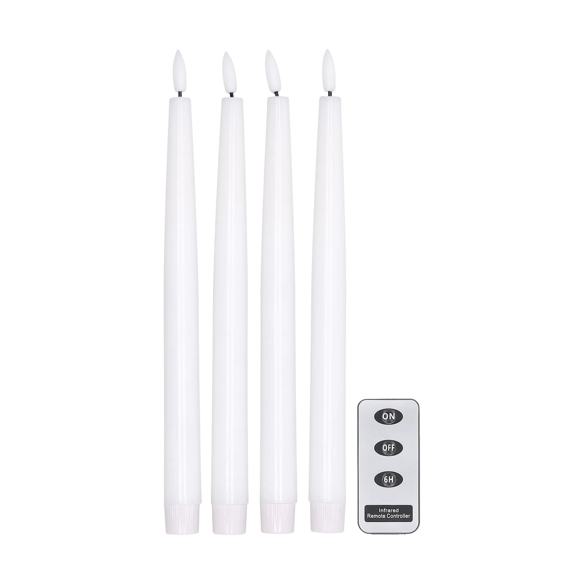 明亮LED蜡烛28.5cm4件装带遥控器, 白色 Scandi Essentials
