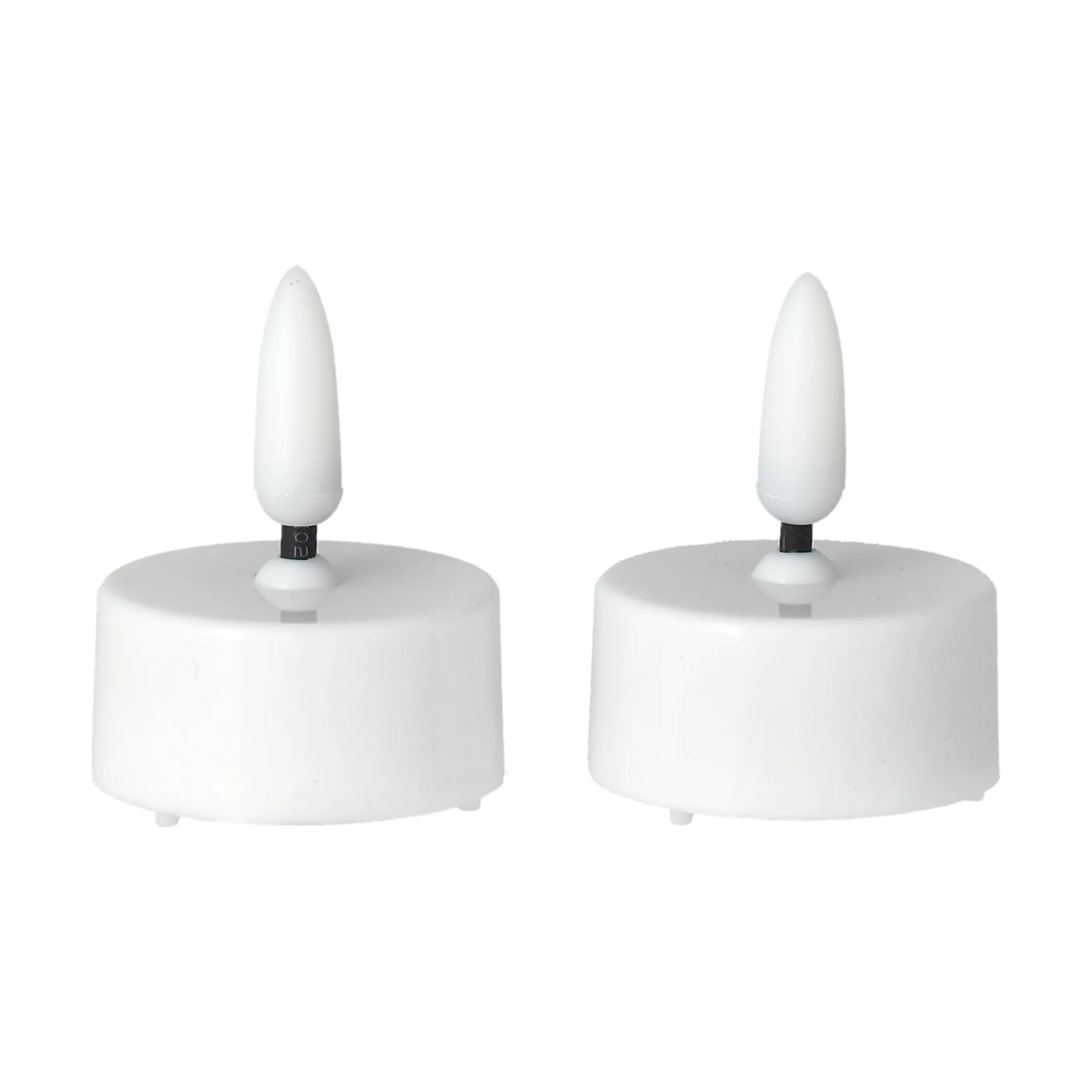明亮LED茶蜡Ø3.8cm 2件装, 白色 Scandi Essentials