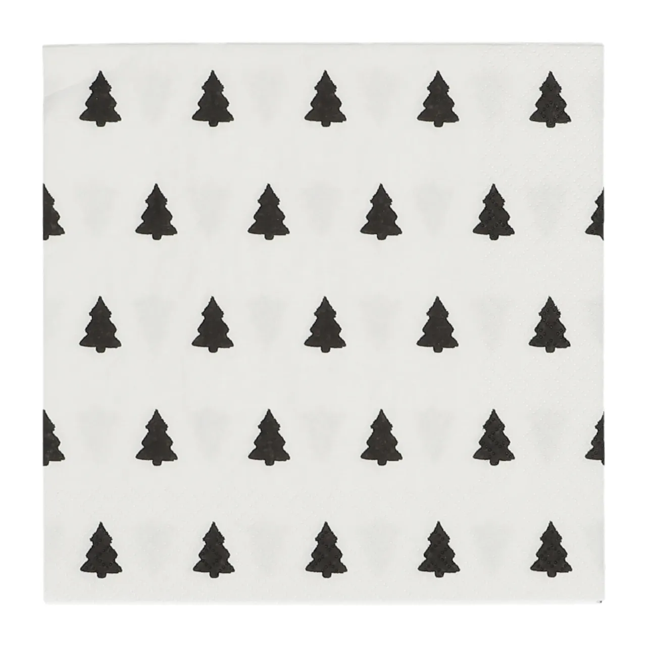 Linen trees 餐巾 33x33 cm 20-pack, black-white Scandi Essentials