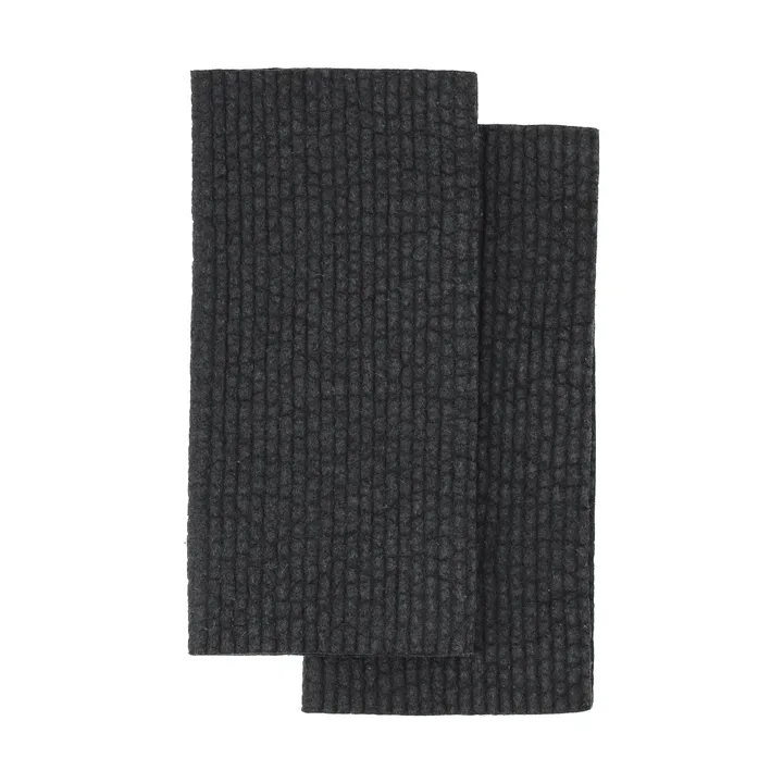 Rinse北欧风格厨房洗碗布抹布 - 黑色_2件装 - Scandi Essentials