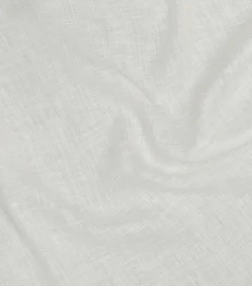 安然多褶边窗帘129x250cm - 白色 - Scandi Living