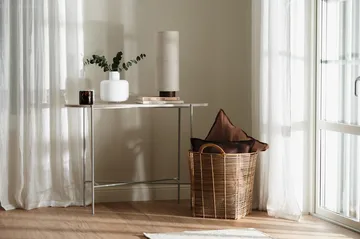 安然多褶边窗帘129x250cm - 白色 - Scandi Living