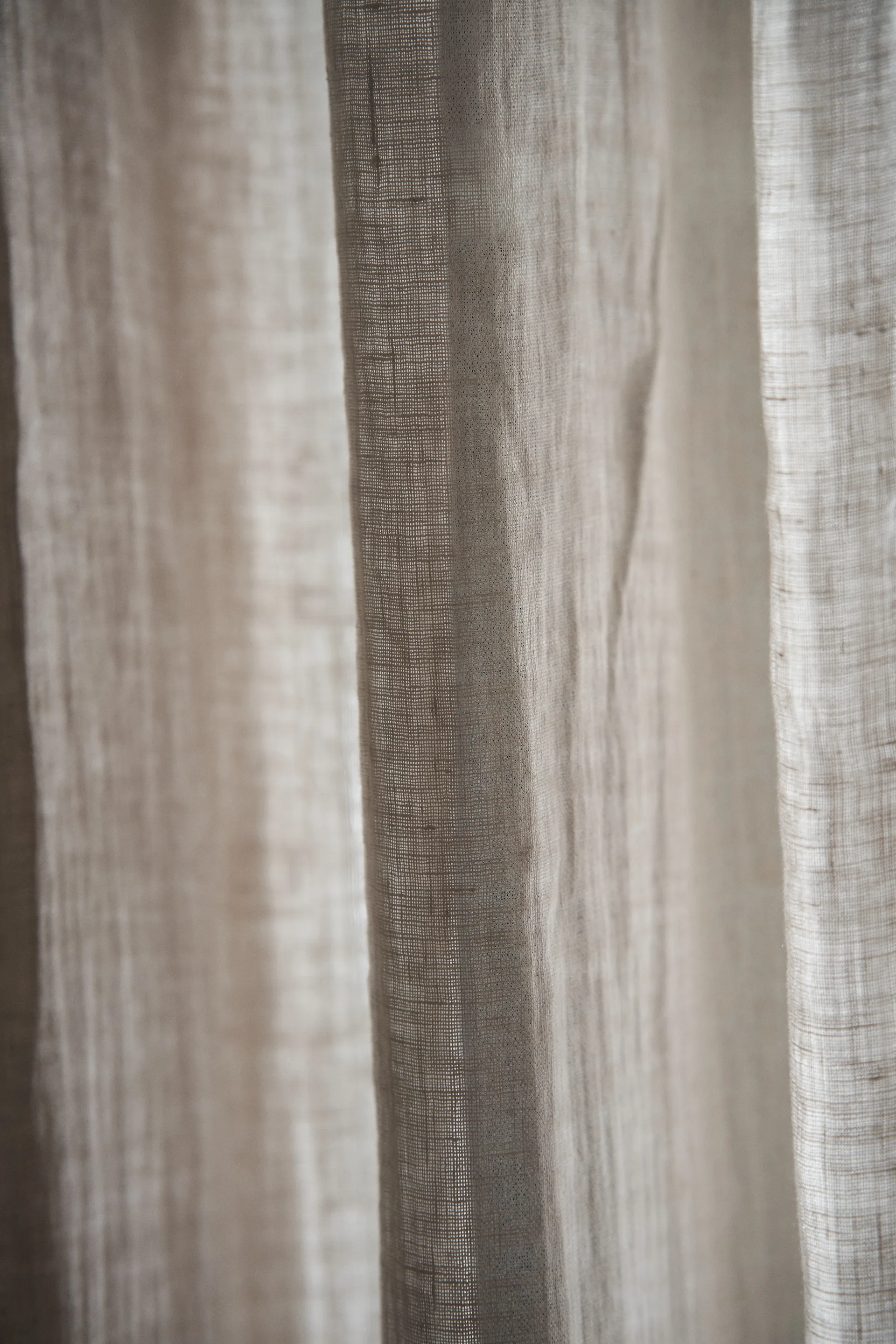 安然多褶边窗帘129x250cm, 沙色 Scandi Living