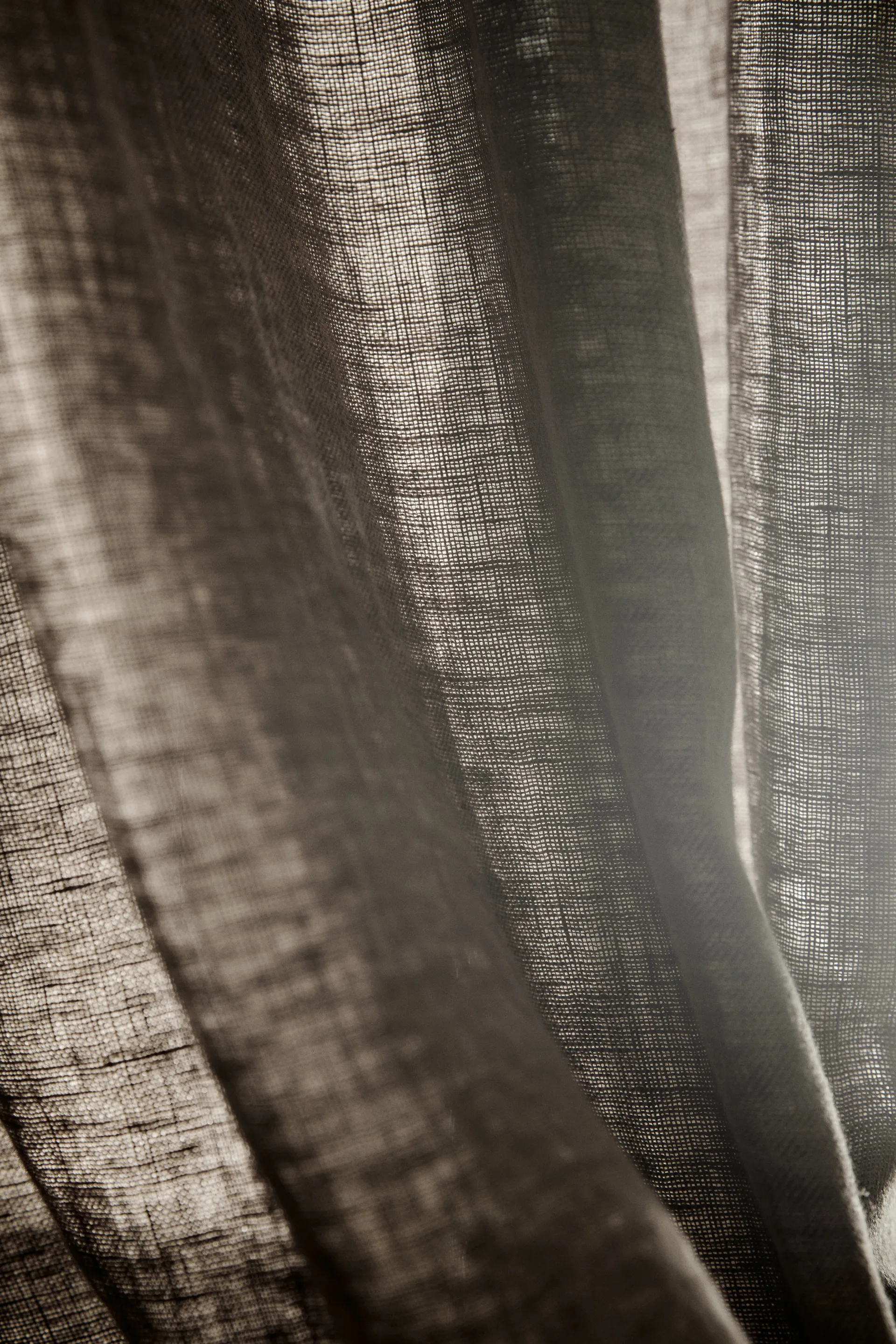 宁静多褶边窗帘139x250cm, 沙色 Scandi Living