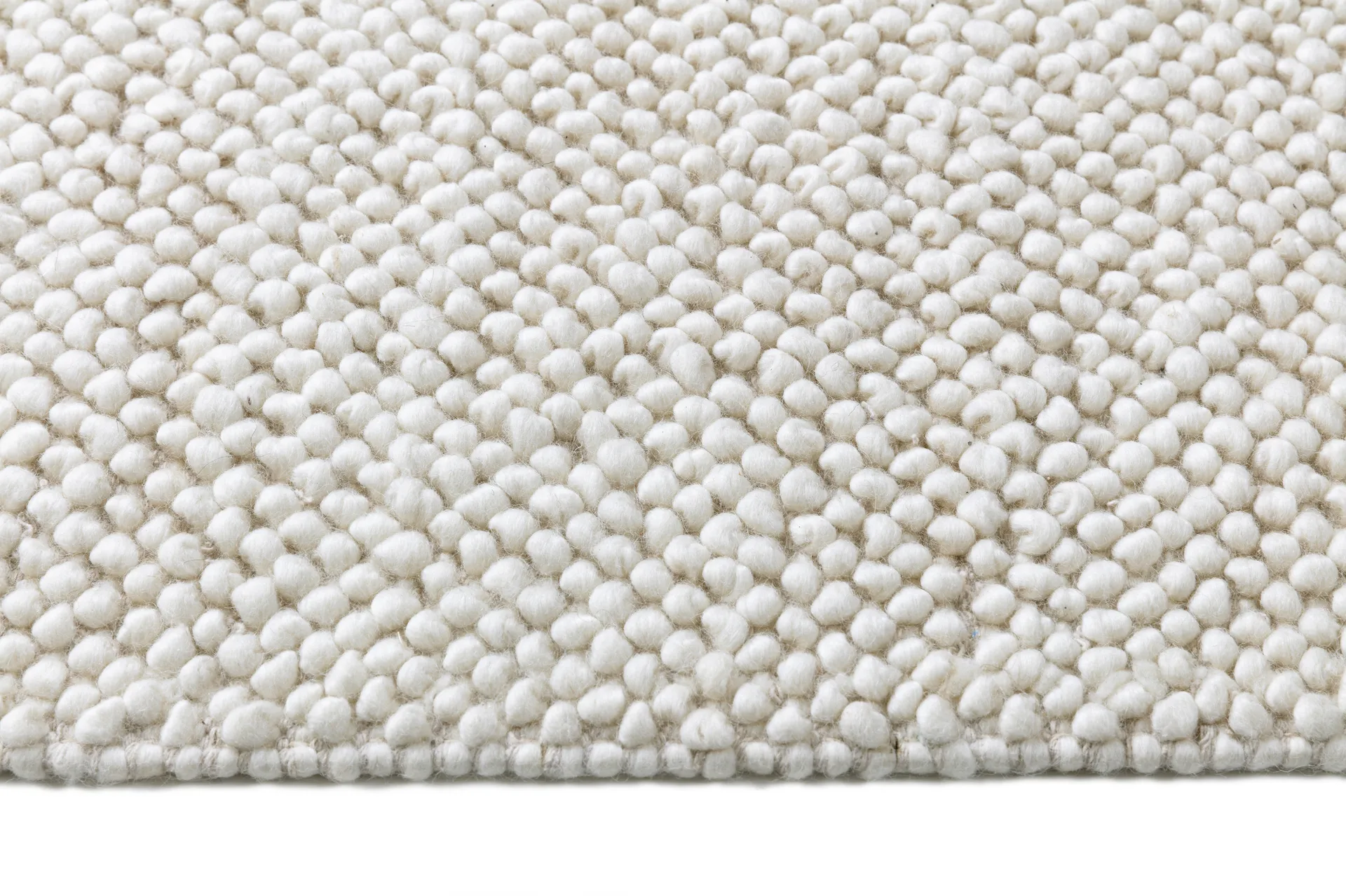 植绒羊毛地毯 本白色, 170x240cm Scandi Living