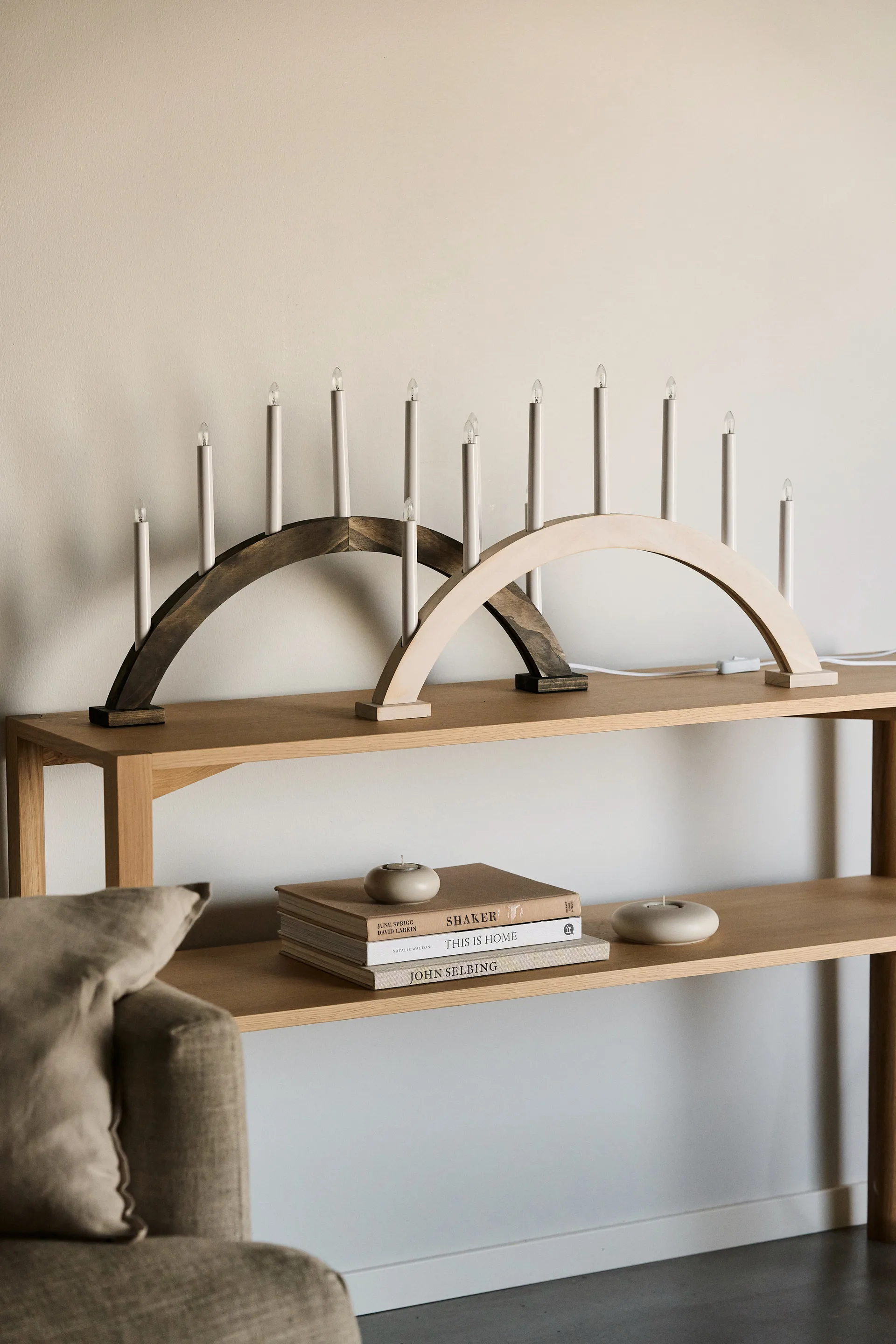 天空降临蜡烛 41 cm, white washed Scandi Living