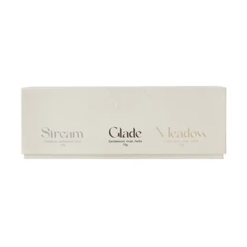 礼盒装手工菜籽油香薰蜡烛70g3支装 - 溪流Stream_林间Glade_草地Meadow - Scandi Living