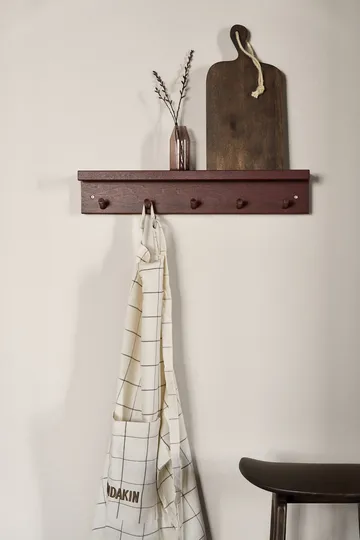 Alley coat rack with 架子 - Burgundy - Scandi Living
