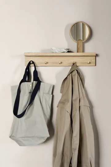 Alley 带置物架衣帽架 - 橡木 - Scandi Living