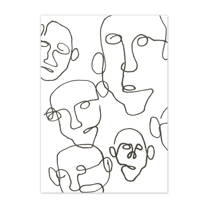 Audience 海报 black - 30x40 cm - Scandi Living