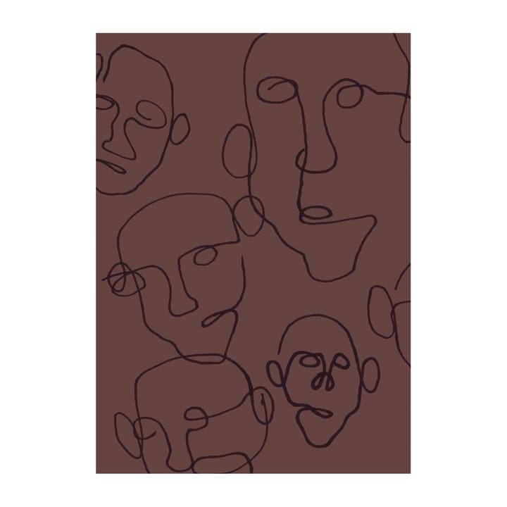 Audience 海报 brown - 30x40 cm - Scandi Living