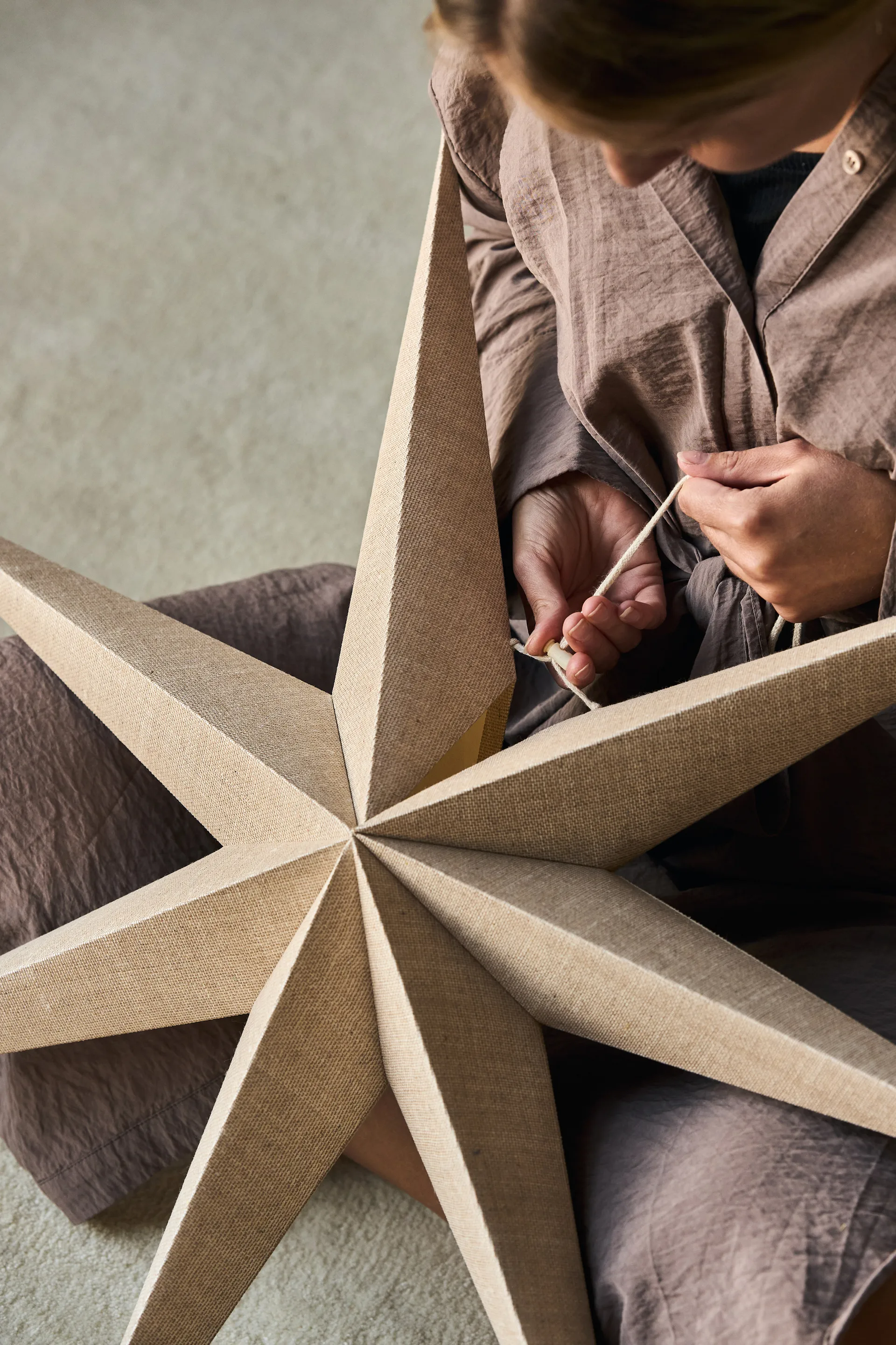 Bare advent star nature, 80cm Scandi Living