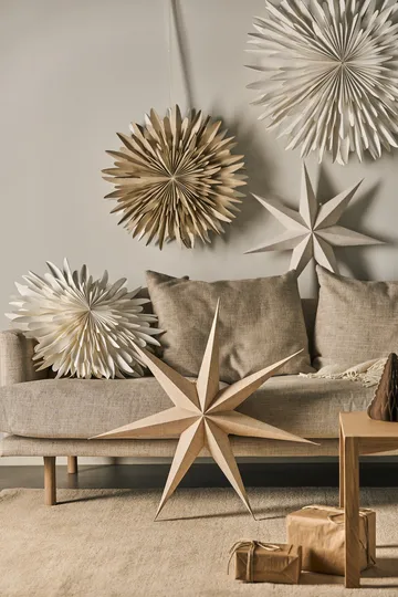 Bare advent star nature - 80cm - Scandi Living