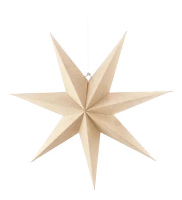 Bare advent star nature - 80cm - Scandi Living