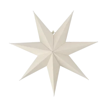 Bare advent star white - 45cm - Scandi Living