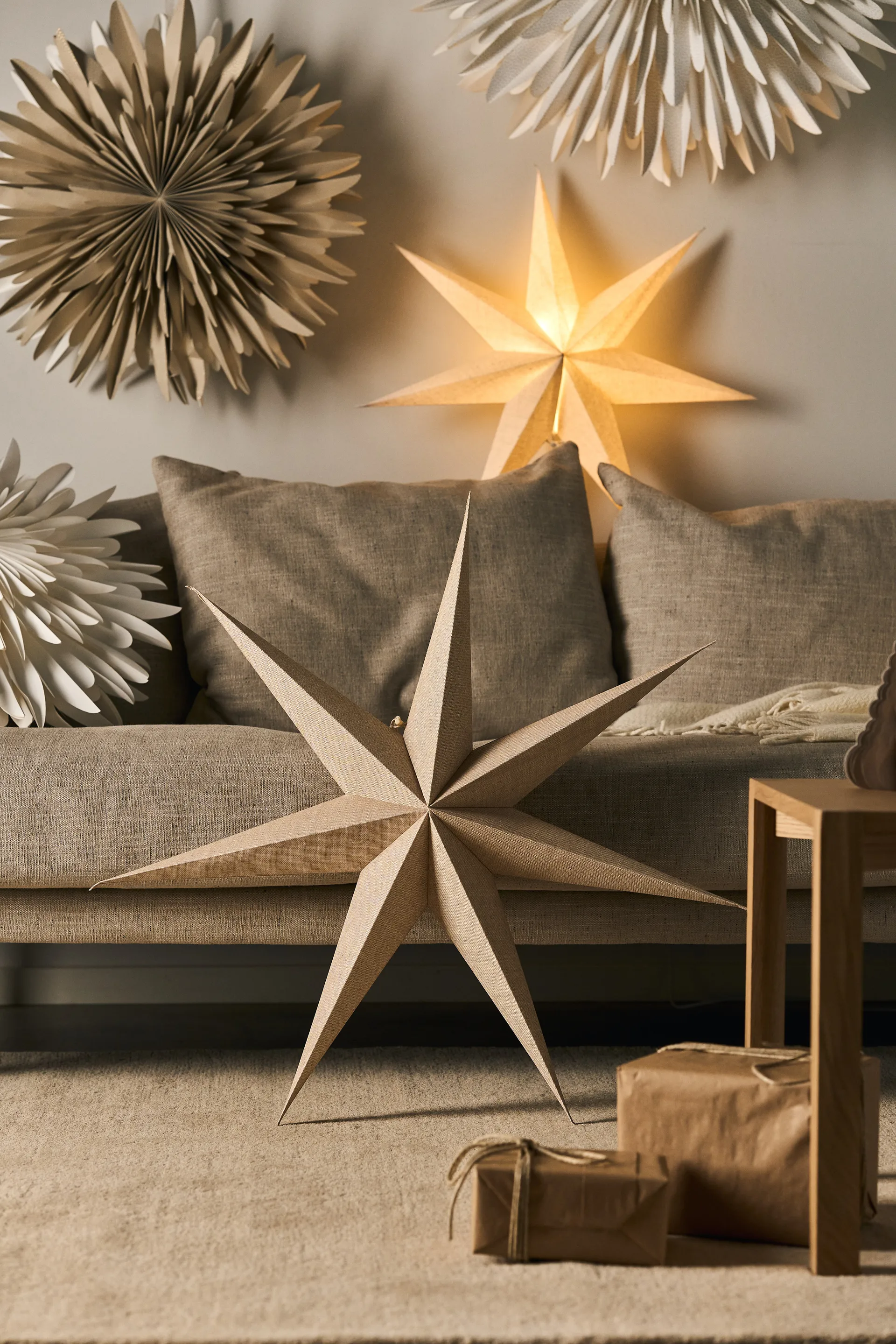 Bare advent star white, 60cm Scandi Living