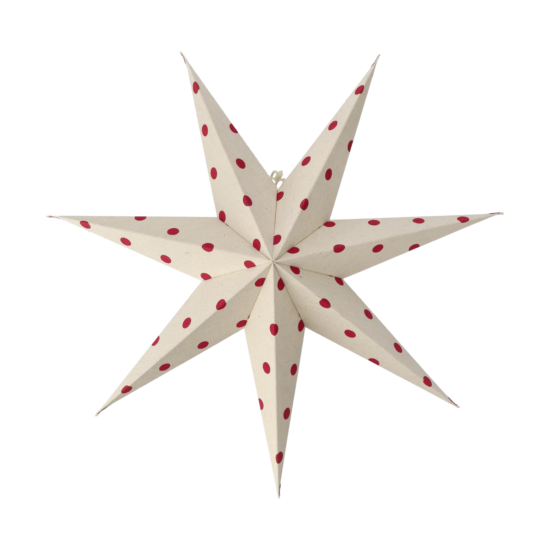 Bare advent star white-red dots, 60cm Scandi Living