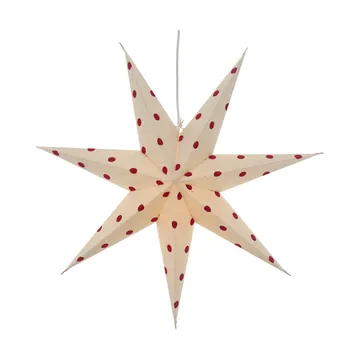 Bare advent star white-red dots - 60cm - Scandi Living