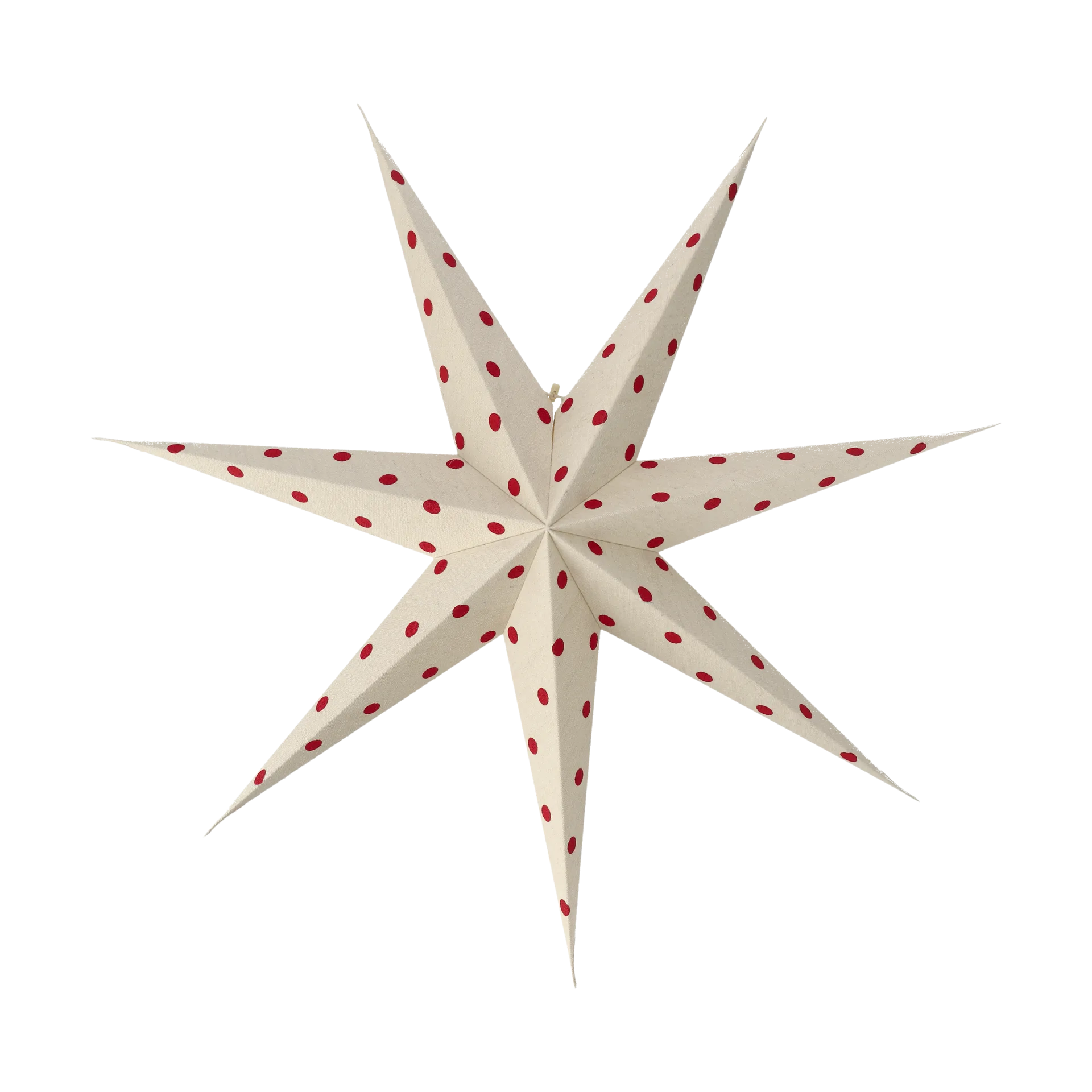 Bare advent star white-red dots, 80cm Scandi Living