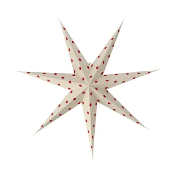 Bare advent star white-red dots - 80cm - Scandi Living