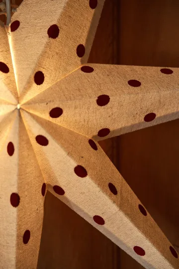 Bare advent star white-red dots - 80cm - Scandi Living