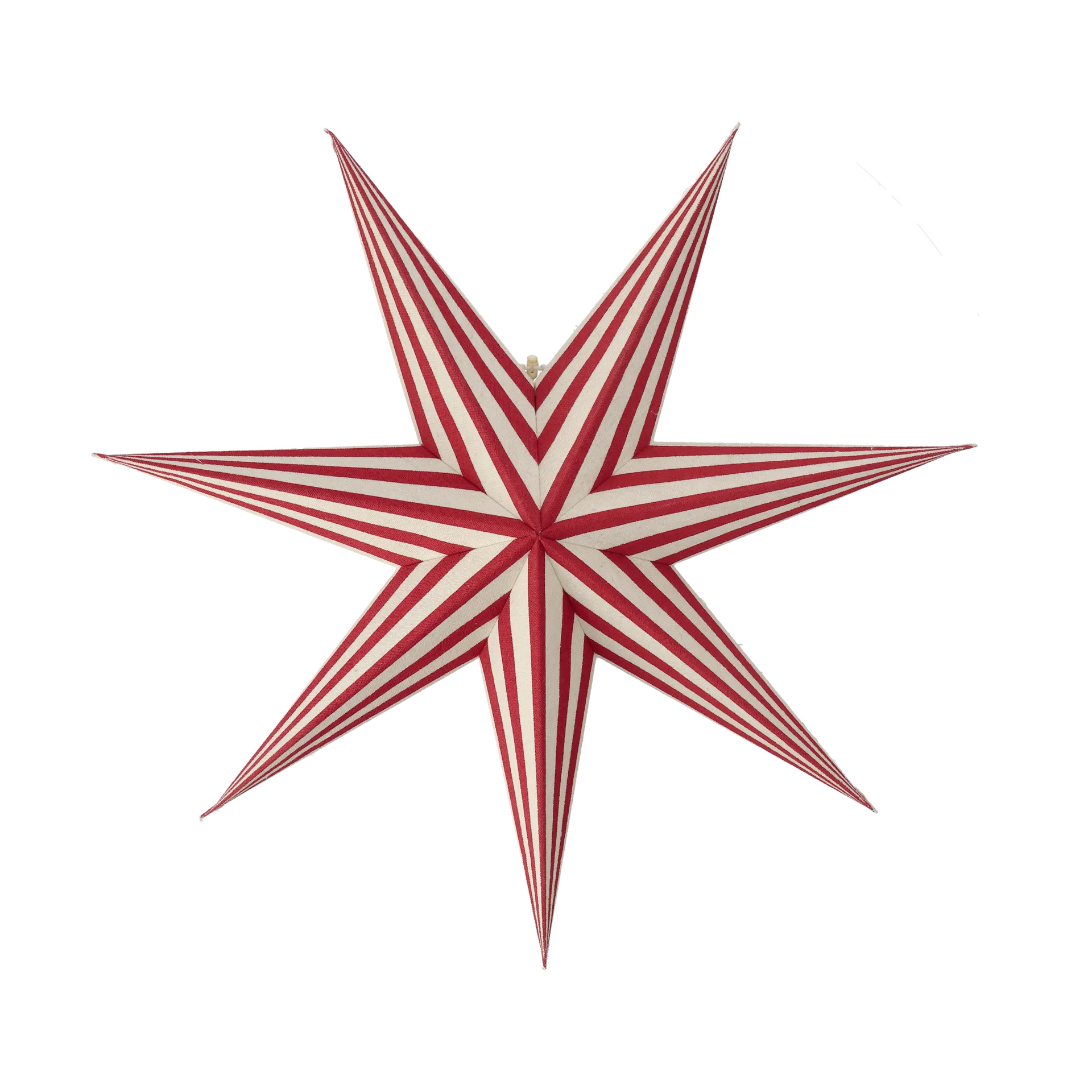 Bare advent star white-red stripes, 60cm Scandi Living