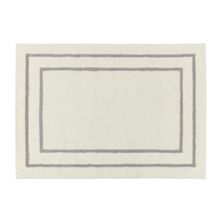 Borders 羊毛地毯 - 白色-灰色 200x300 cm - Scandi Living