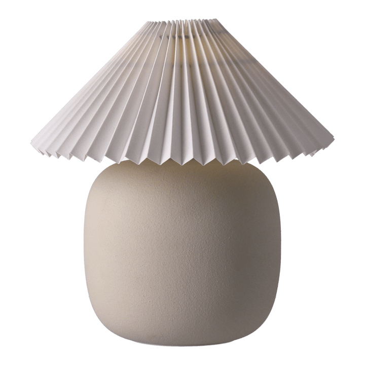 Boulder 台灯 29 cm beige-pleated white Scandi Living