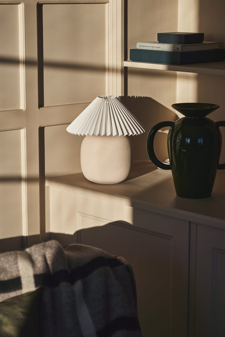 Boulder 台灯 29 cm beige-pleated white Scandi Living