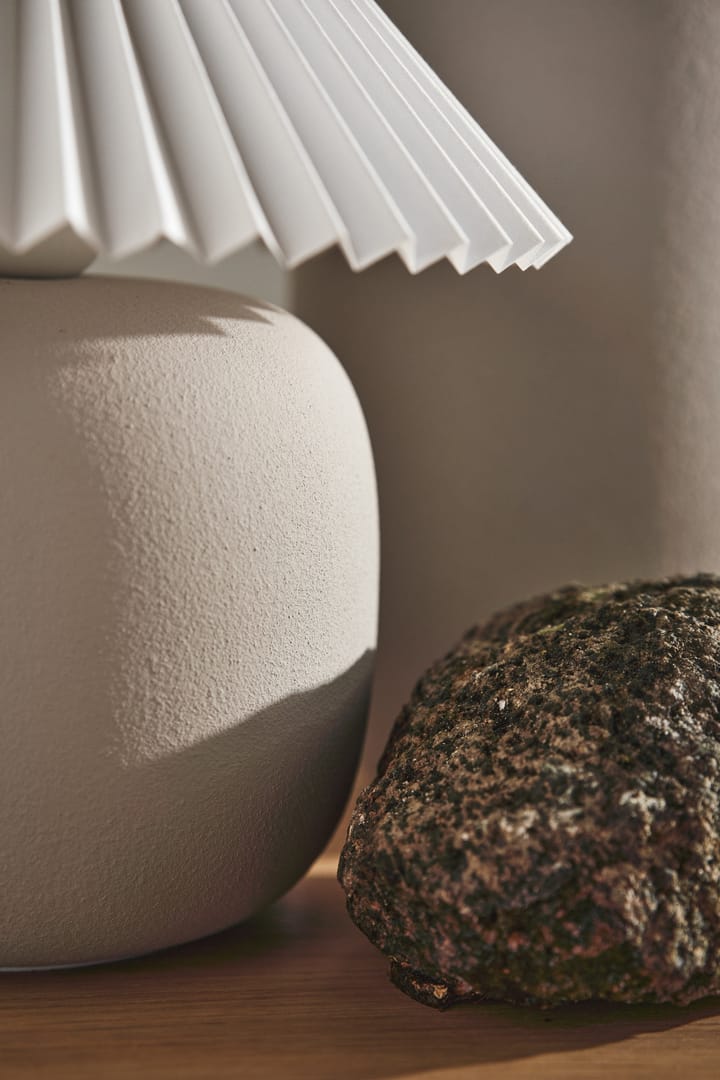 Boulder 台灯 29 cm beige-pleated white Scandi Living