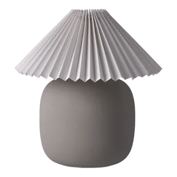 Boulder 台灯 29 cm grey-pleated white - Scandi Living