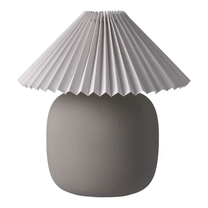 Boulder 台灯 29 cm grey-pleated white - Scandi Living