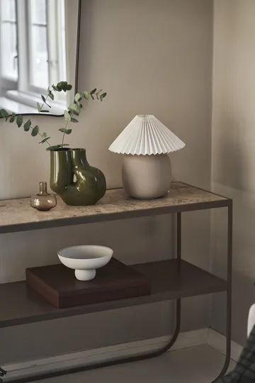 Boulder 台灯 29 cm grey-pleated white - Scandi Living
