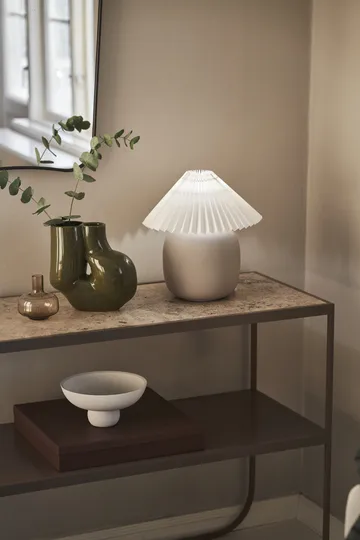 Boulder 台灯 29 cm grey-pleated white - Scandi Living
